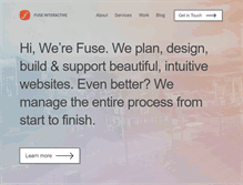 Tablet Screenshot of fuseinteractive.ca